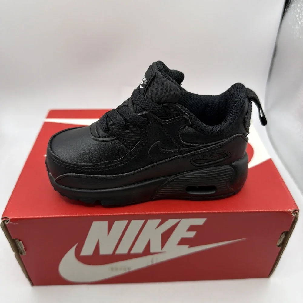 Nike Air Max 90 Easy On Toddler Size 6c Black Athletic Walking Shoes